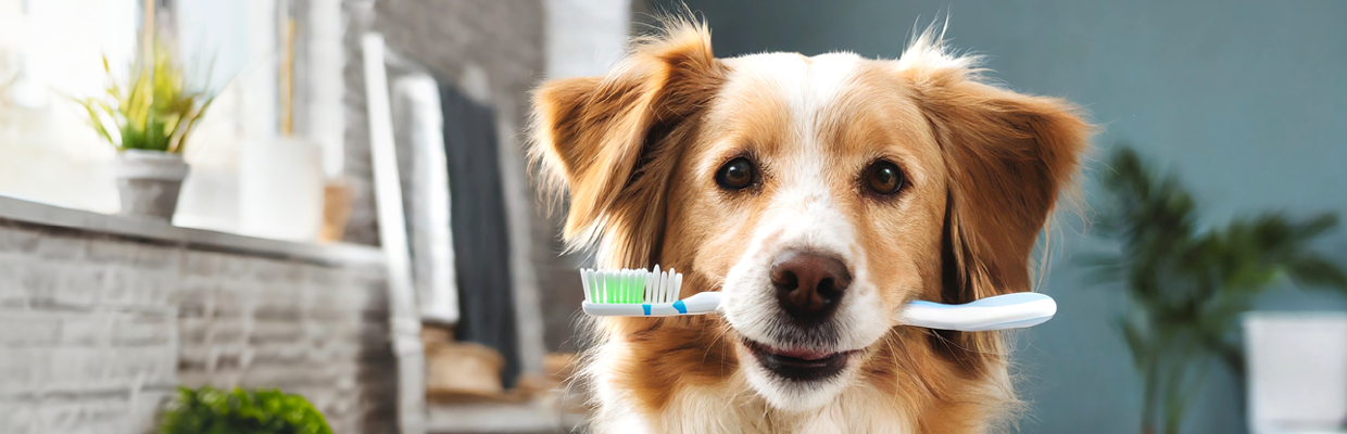 Zähneputzen Hund