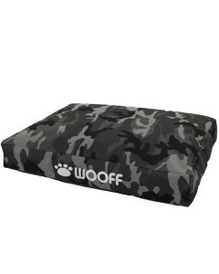 Hundeliege Allwetter Camouflage Grau