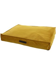Hundeliege Velours Ocker